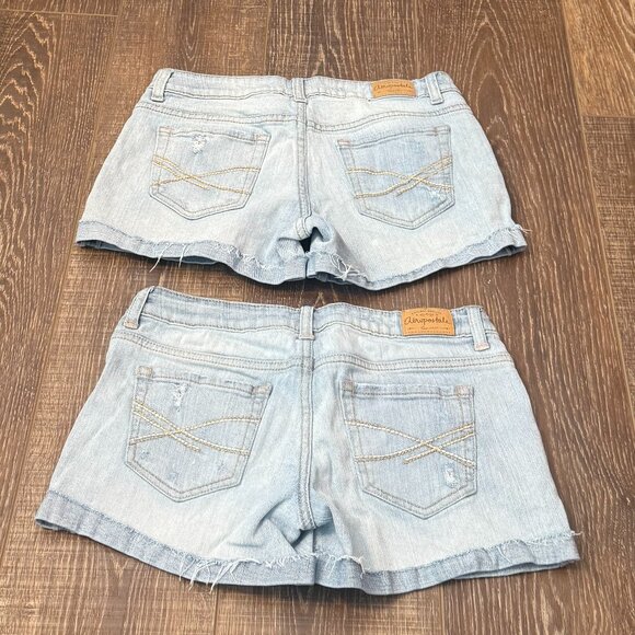 Aeropostale Distressed Jean Shorts – Set of 2 – Size 5/6 - Picture 2 of 12